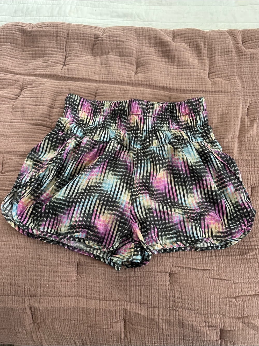 FP Movement by Free People Way Home Printed Running Shorts size Large Euphoria - Picture 2 of 3